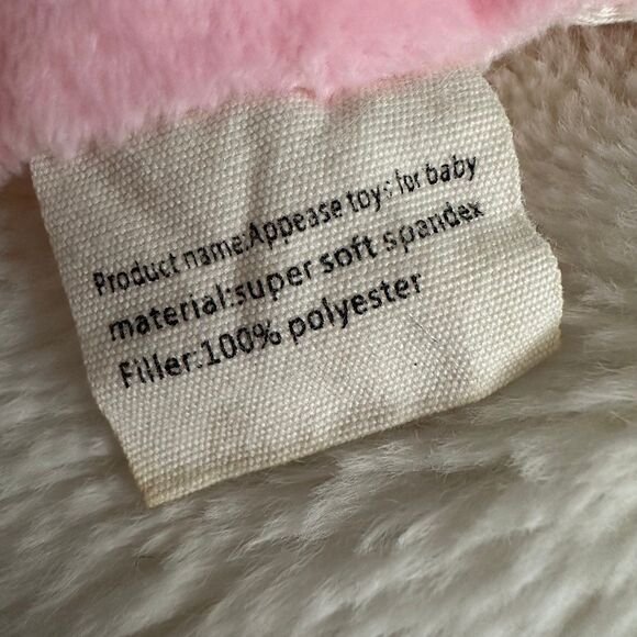 Appease Toy Pink Mouse Baby Lovey Teether Tags Minky 11” Plush Soother Blanket - Picture 5 of 6